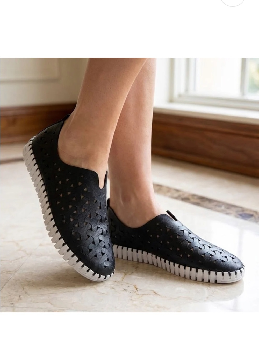 Eric Michael Orange Woven Slip-On Shoes - Picture 8 of 9